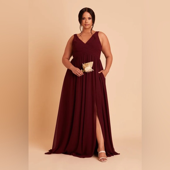 Birdy Grey Laurie Empire Dress in Cabernet - Picture 3 of 5